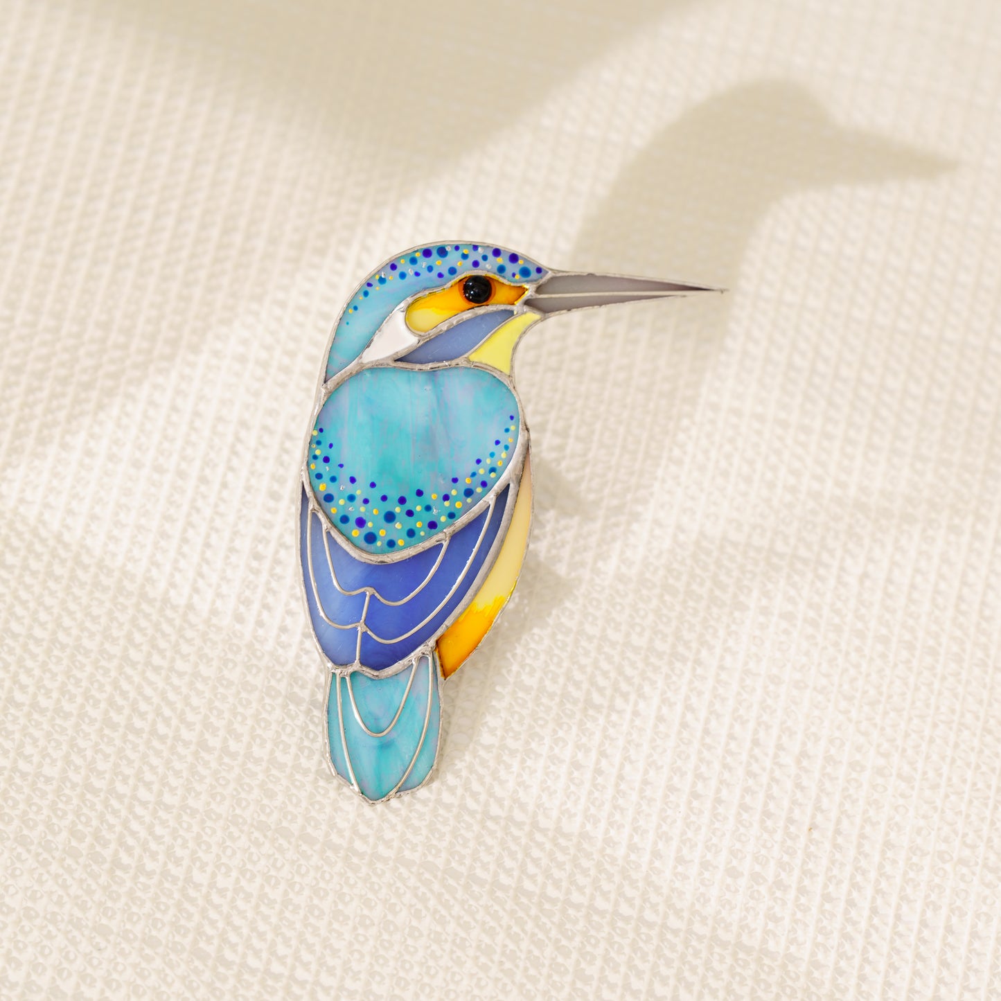 Pince exclusive de Huppe Fasciée en Vitrail – Décoration multifonctionnelle ✨ Qui Fait Plus Que Décorer