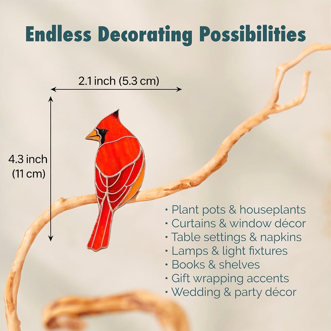 suncatcher Bird stained_glass Bird Clip - Stained Glass Multifunctional Decor ✨ Clip it! Move it! Enjoy it!