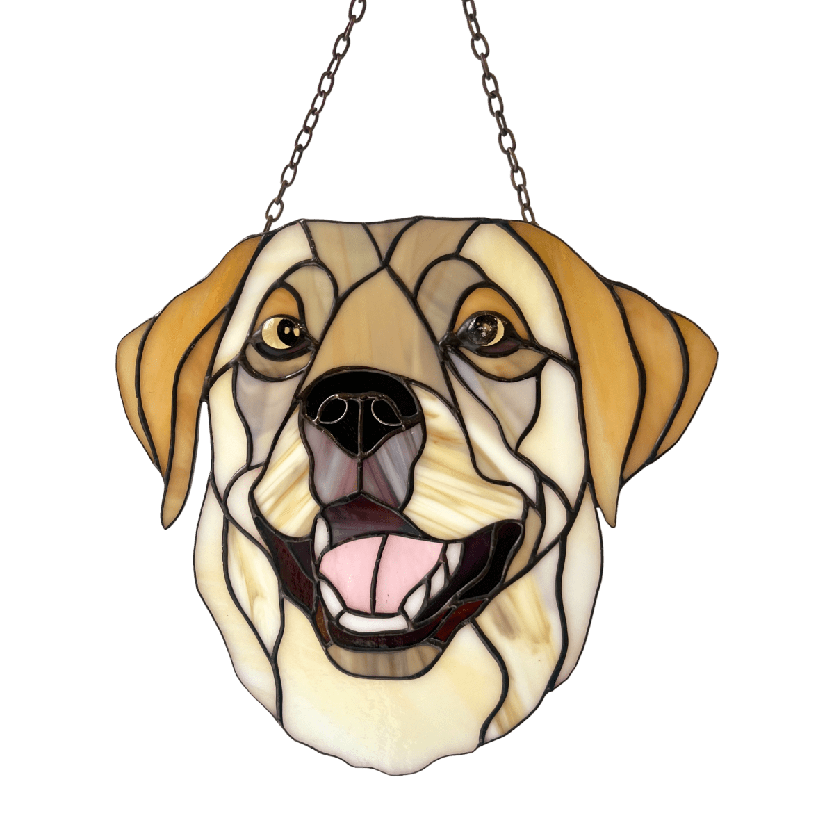 suncatcher stained_glass Custom Pet Portrait in Stained Glass – Personalized Gift from Your Photo