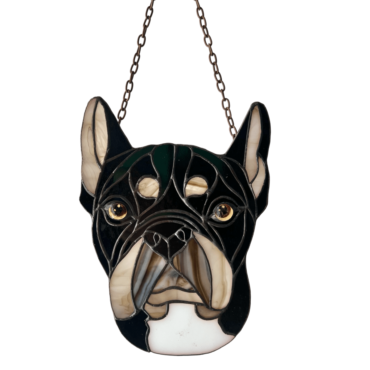suncatcher stained_glass Custom Pet Portrait in Stained Glass – Personalized Gift from Your Photo