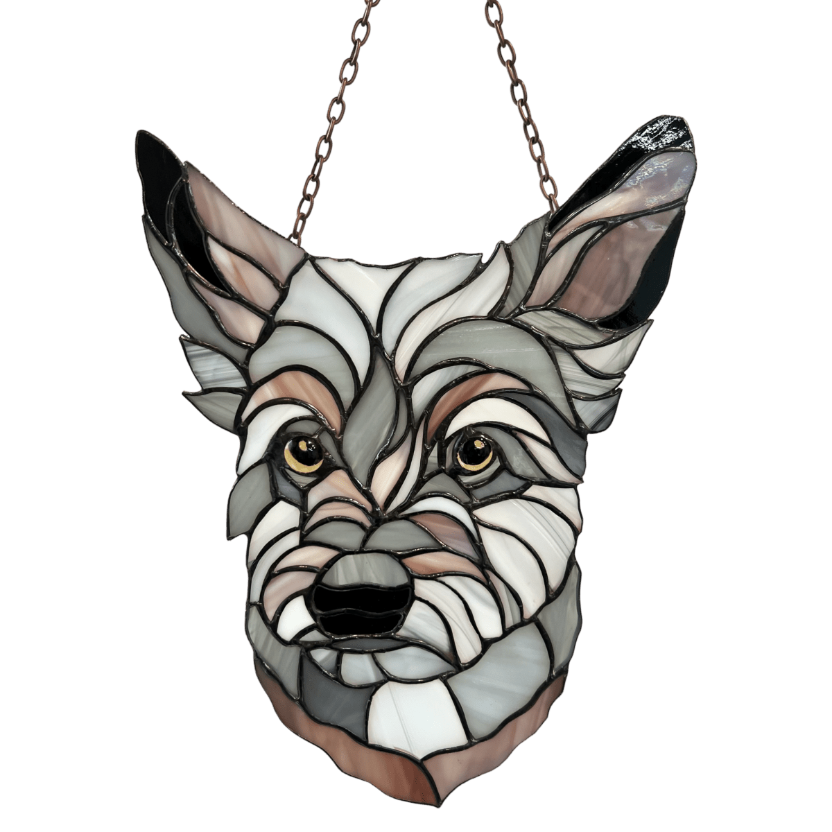 suncatcher stained_glass Custom Pet Portrait in Stained Glass – Personalized Gift from Your Photo