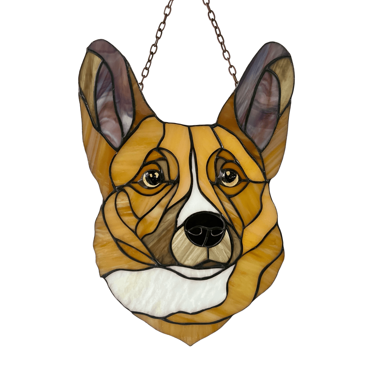suncatcher stained_glass Custom Pet Portrait in Stained Glass – Personalized Gift from Your Photo