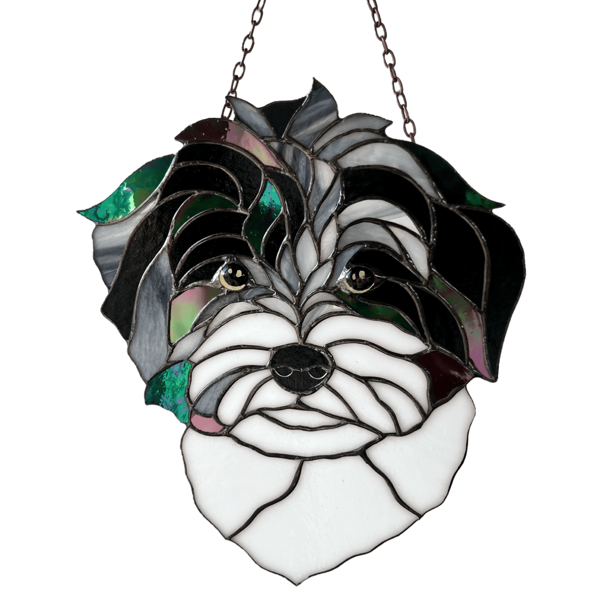 suncatcher stained_glass Custom Stained Glass Cat Portrait – Personalized Gift for Cat Lovers from Your Photo
