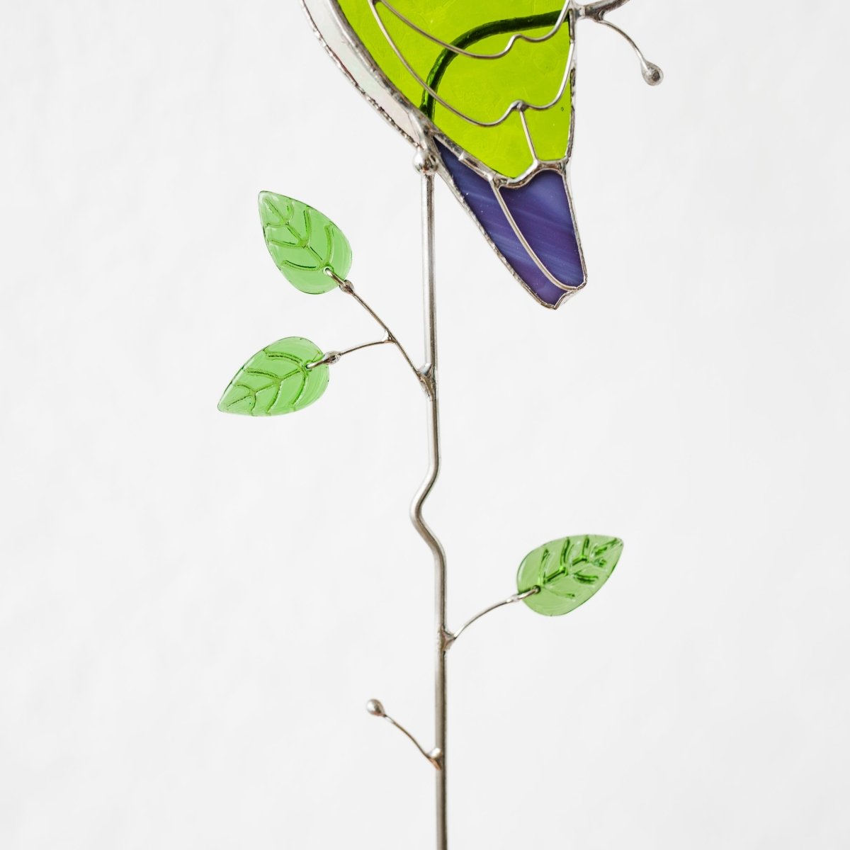 suncatcher stained_glass Hummingbird Stained Glass Suncatcher – Handmade Table Decor