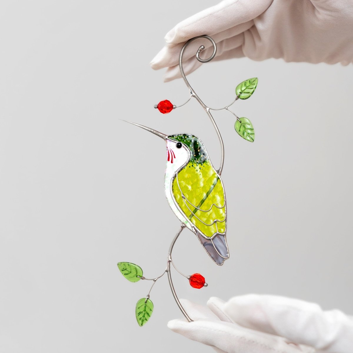 suncatcher stained_glass Hummingbird Suncatcher Window Hanging – Stained Glass Gift of Joy and Light