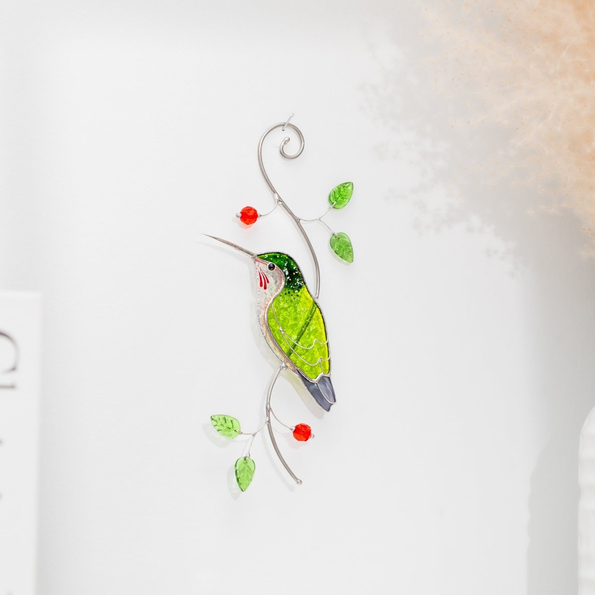 suncatcher stained_glass Hummingbird Suncatcher Window Hanging – Stained Glass Gift of Joy and Light