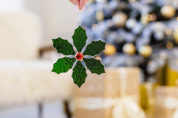 Stained Glass Christmas Decor Ideas for Windows, Plants and Small Spaces