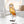 Barn owl stained glass table sculpture with warm amber tones on display