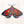 Stained glass moth wall decor with red poppy flowers and dark iridescent wings