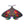 Stained glass moth wall decor with red poppy flowers and dark iridescent wings
