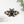 Iridescent stained glass moth wall hanging with floral rose and leaf details