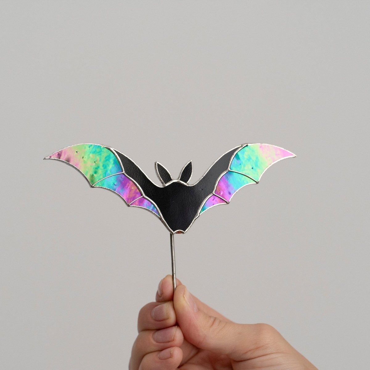 suncatcher Top product stained_glass Bat Stained Glass - Suncatcher pot decor 3.15x4.7 inch