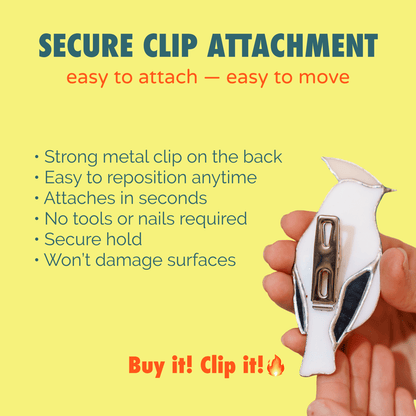 suncatcher Bird stained_glass Bird Clip - Stained Glass Multifunctional Decor ✨ Clip it! Move it! Enjoy it!