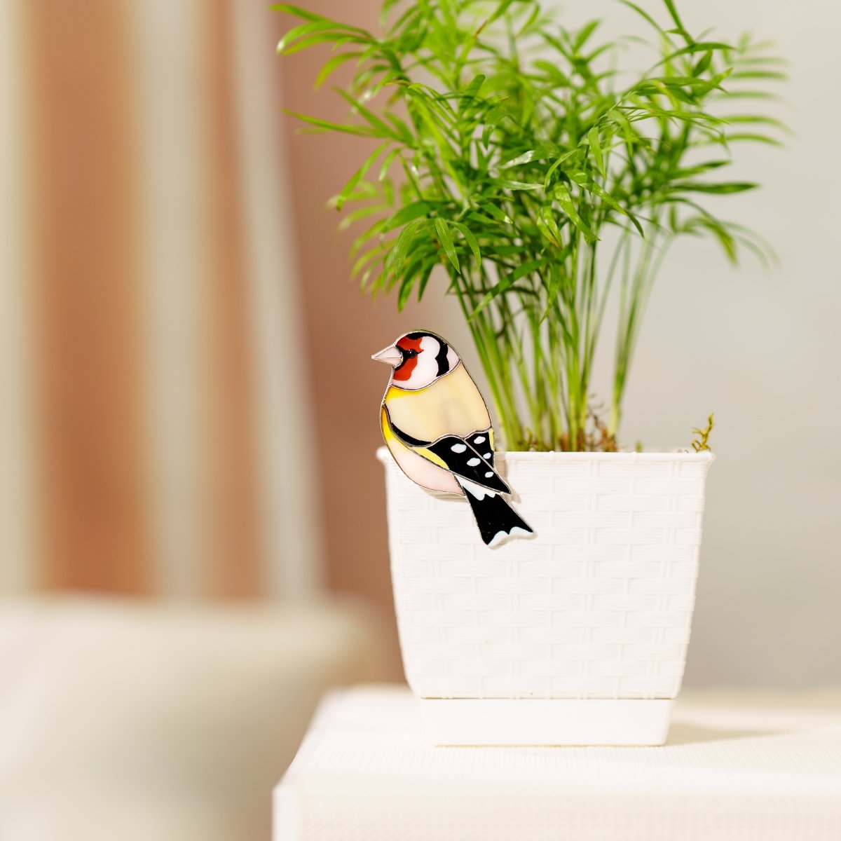 suncatcher Bird stained_glass Clip - on Stained Glass Bird - Move Decor With Your Mood!✨