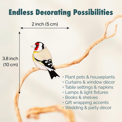 suncatcher Bird stained_glass Clip - on Stained Glass Bird - Move Decor With Your Mood!✨