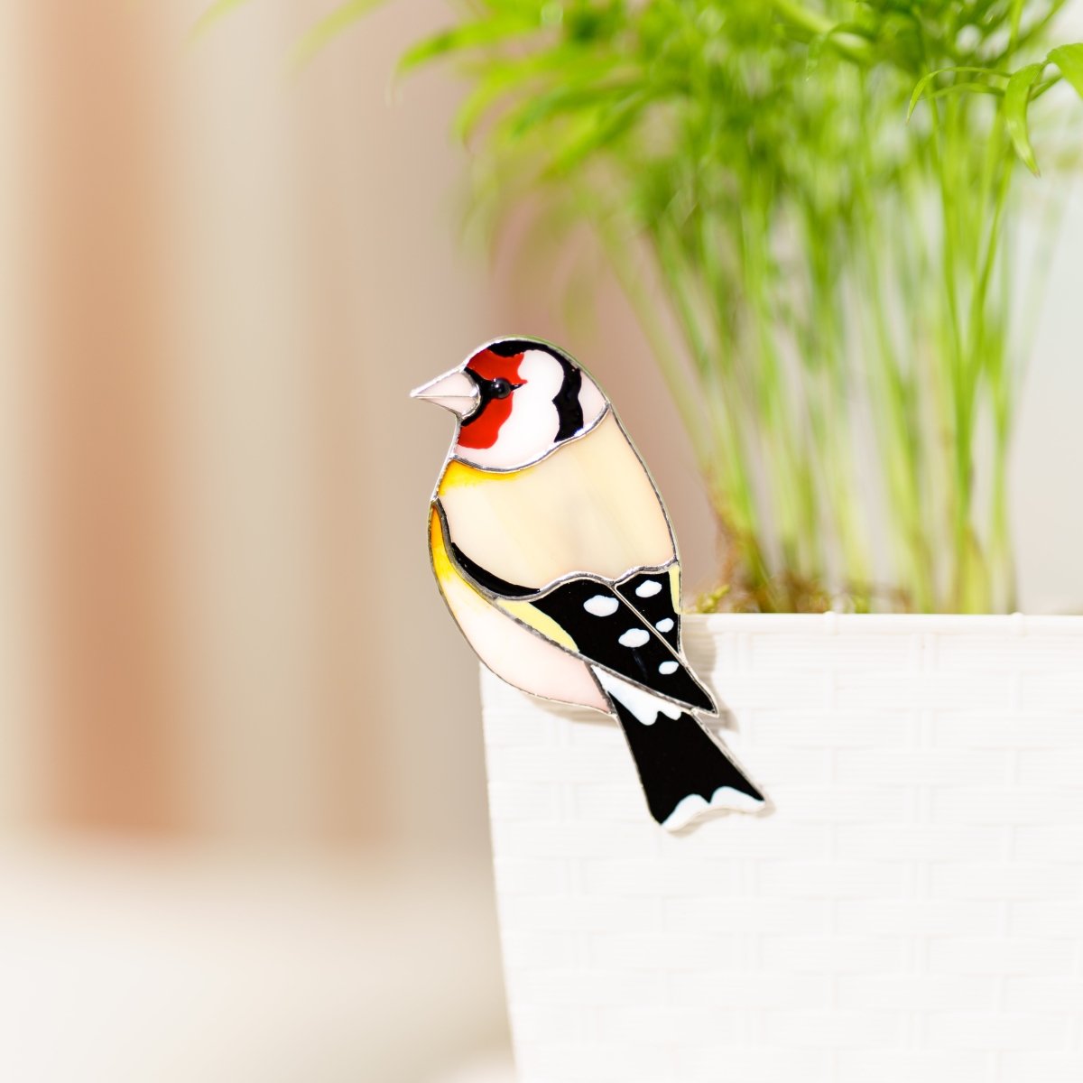 suncatcher Bird stained_glass Clip - on Stained Glass Bird - Move Decor With Your Mood!✨