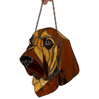 suncatcher stained_glass Custom Pet Portrait in Stained Glass – Personalized Gift from Your Photo