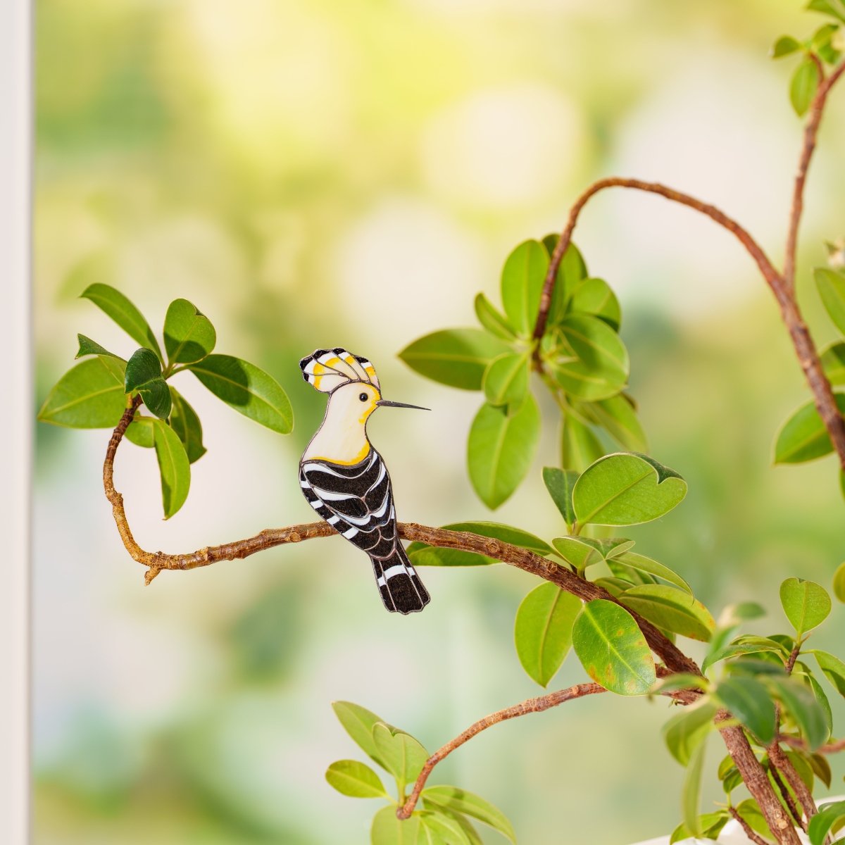 suncatcher Bird stained_glass Exclusive Stained Glass Hoopoe Bird Clip – Multifunctional Decor✨That Does More Than Decorate