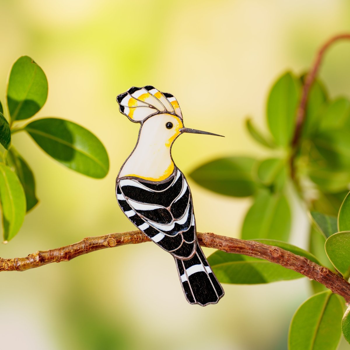 suncatcher Bird stained_glass Exclusive Stained Glass Hoopoe Bird Clip – Multifunctional Decor✨That Does More Than Decorate