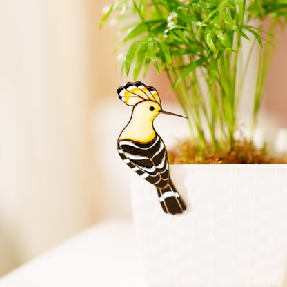 suncatcher Bird stained_glass Exclusive Stained Glass Hoopoe Bird Clip – Multifunctional Decor✨That Does More Than Decorate