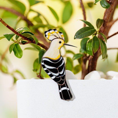 suncatcher Bird stained_glass Exclusive Stained Glass Hoopoe Bird Clip – Multifunctional Decor✨That Does More Than Decorate
