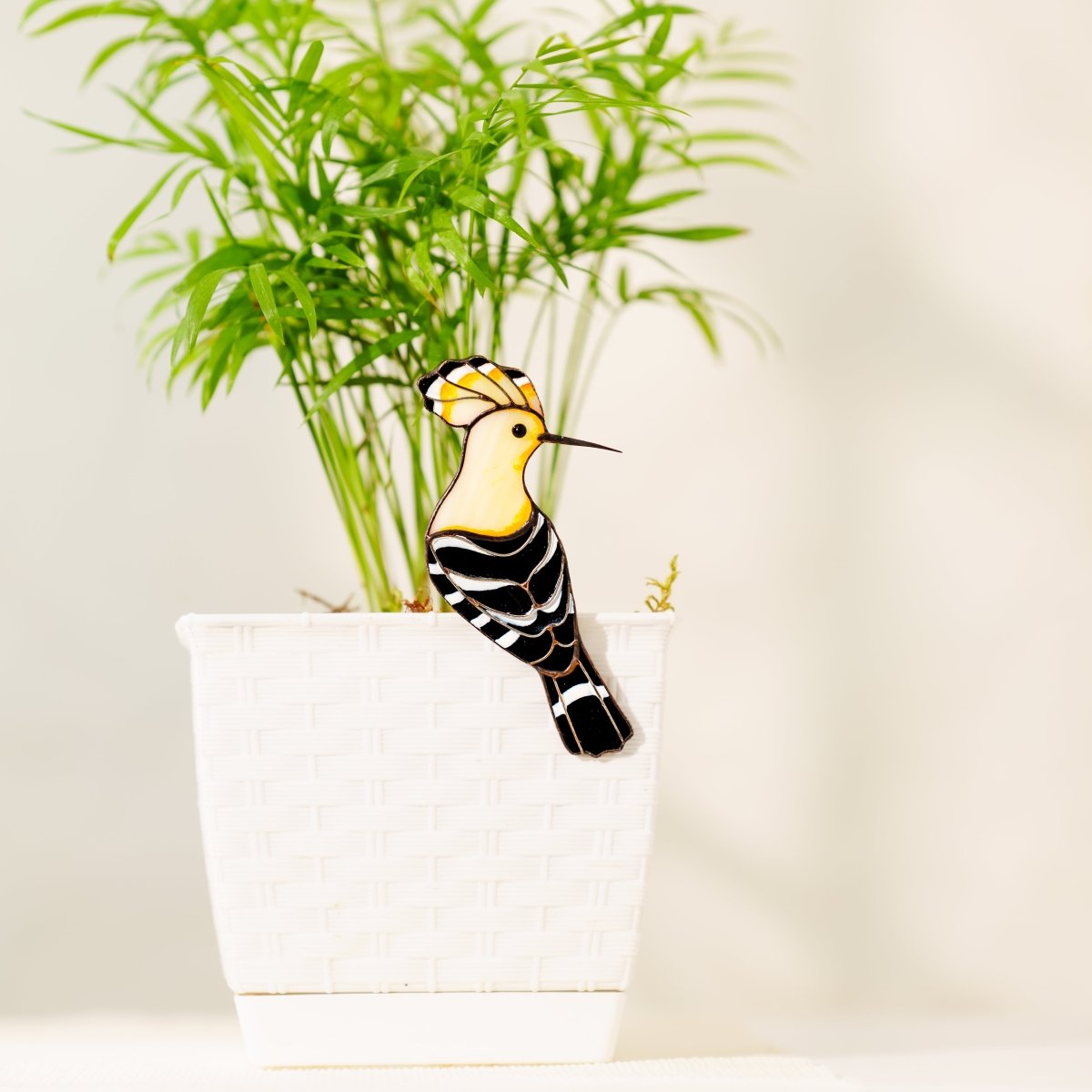 suncatcher Bird stained_glass Exclusive Stained Glass Hoopoe Bird Clip – Multifunctional Decor✨That Does More Than Decorate