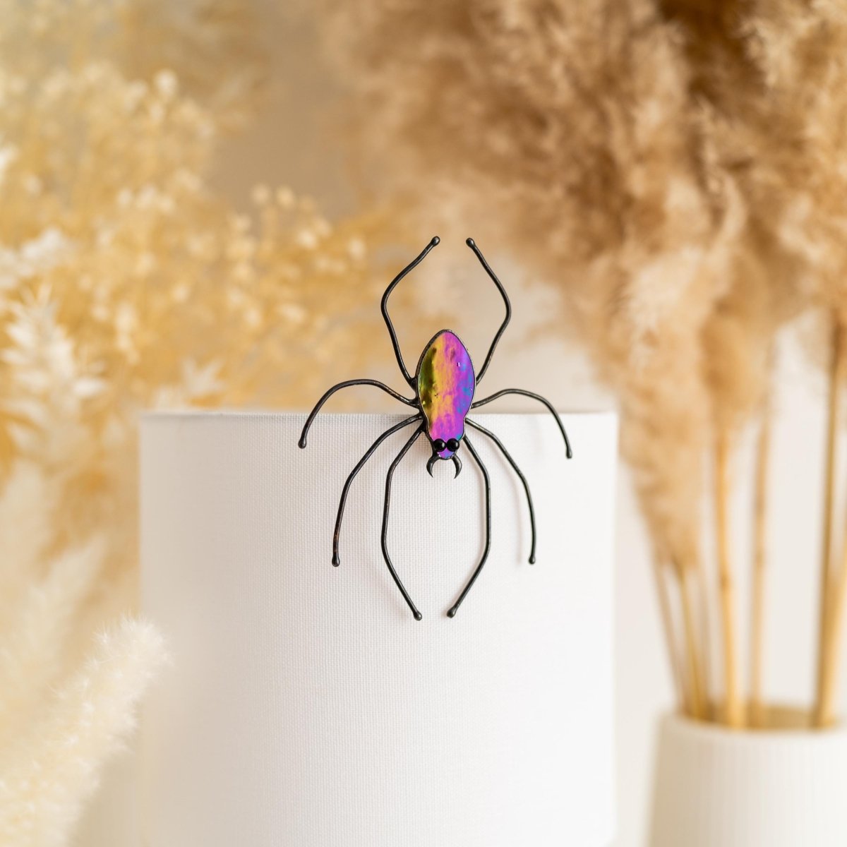 suncatcher Top product stained_glass Halloween Spider Sun Catcher - Stained glass 5.3х4 inch