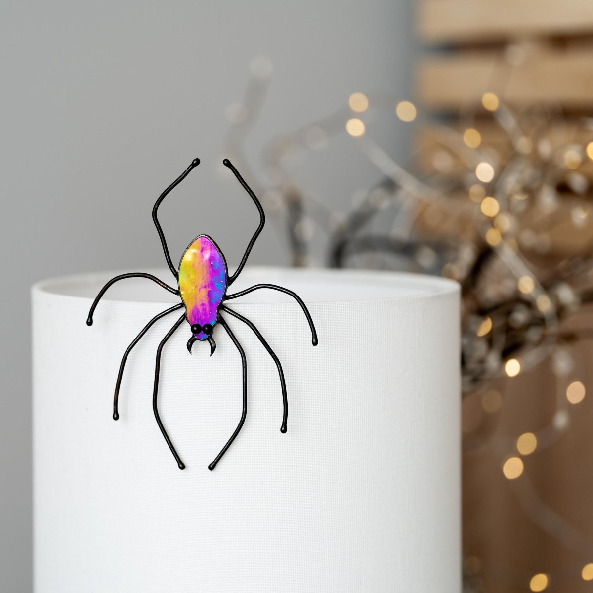 suncatcher Top product stained_glass Halloween Spider Sun Catcher - Stained glass 5.3х4 inch