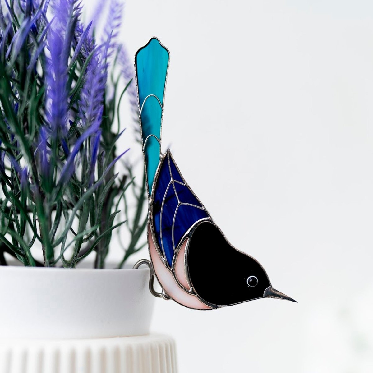 suncatcher Top product stained_glass Magpie Stained Glass - Suncatcher Planter Decor 6.5x2.75 inch