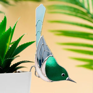 suncatcher Top product stained_glass Magpie Stained Glass - Suncatcher Planter Decor 6.5x2.75 inch