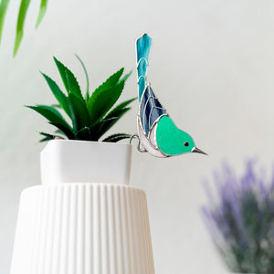 suncatcher Top product stained_glass Magpie Stained Glass - Suncatcher Planter Decor 6.5x2.75 inch