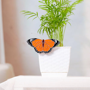 suncatcher butterfly stained_glass Monarch Butterfly Stained Glass Clip – Unique Gift for Plant Lovers, Home & Window Decor✨