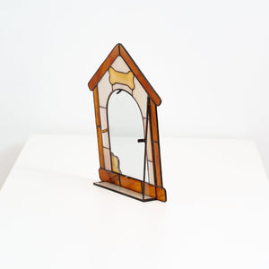 suncatcher stained_glass Personalized Stained Glass Dog House Photo Frame