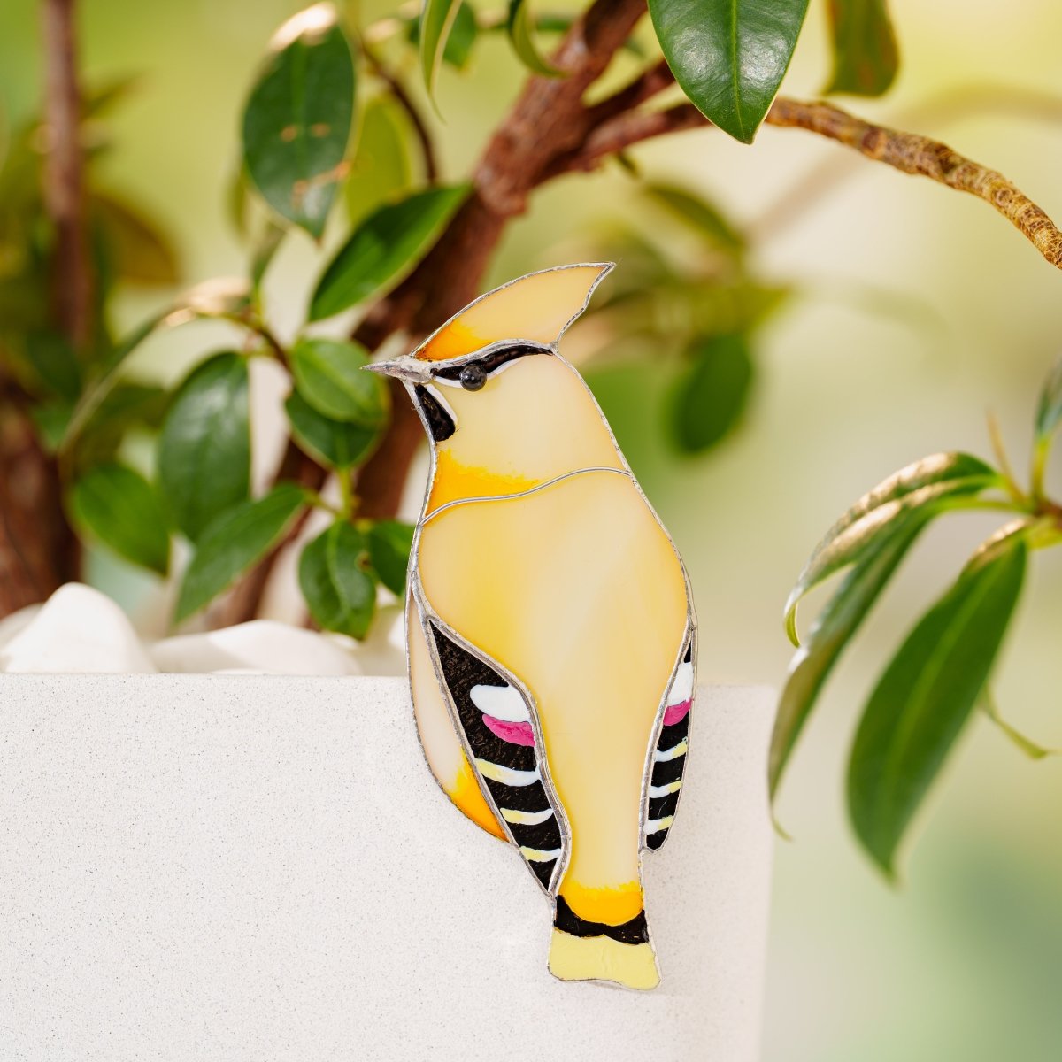 suncatcher Bird stained_glass Stained Glass Bird Clip – Clip Anywhere Decor, Unique Gift & Home Accent ✨