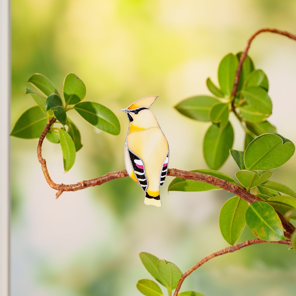 suncatcher Bird stained_glass Stained Glass Bird Clip – Clip Anywhere Decor, Unique Gift & Home Accent ✨