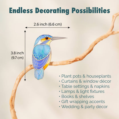 suncatcher Bird stained_glass Stained Glass Bird Clip - Endless Decor Ideas ✨ Buy 5 Get One FREE!