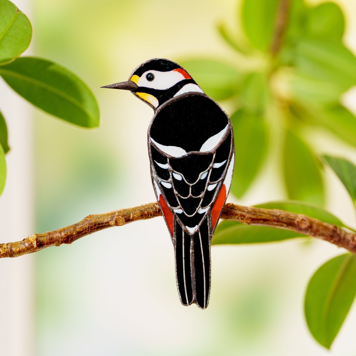 suncatcher Bird stained_glass Stained Glass Bird Clip for Plants – Clip - On Suncatcher, Window Decor, Gift Idea ✨