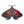 suncatcher stained_glass Stained Glass Moth Wall Decor with Red Poppies
